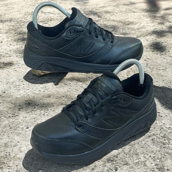 New Balance 928v3 Shoes Womens 7B Black Leather Lot Top Rollbar Walking Sneakers - Picture 1 of 15